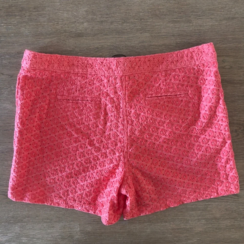 Tommy Bahama‎ Eugenia Eyelet Short-Coral-Women's Size 16-NWT-Fully Lined Cotton